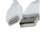 USB TYPE C1 LAADIMISJUHE (USB TYPE-C kaabel, 1m, valge)